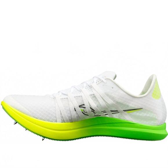 NEW SAUCONY men\'s endorphin cheetah spike shoes in white slime main image 4